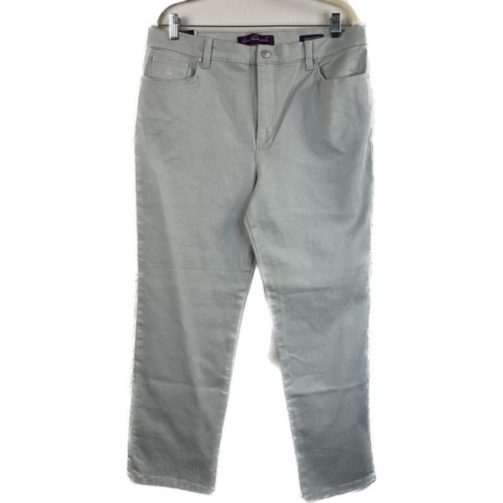 Gloria Vanderbilt Jeans Women's 16P Gray The Original Slimming Jean Tapered Leg.